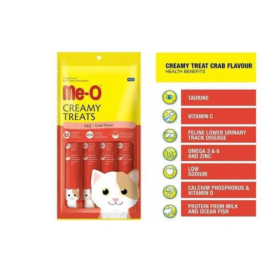 Meo Creamy Cat Treats Crab Flavor
