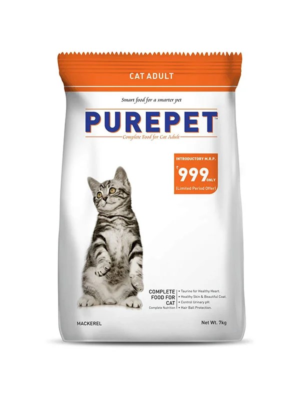 Purepet Mackerel Adult Dry Cat Food 6 kg
