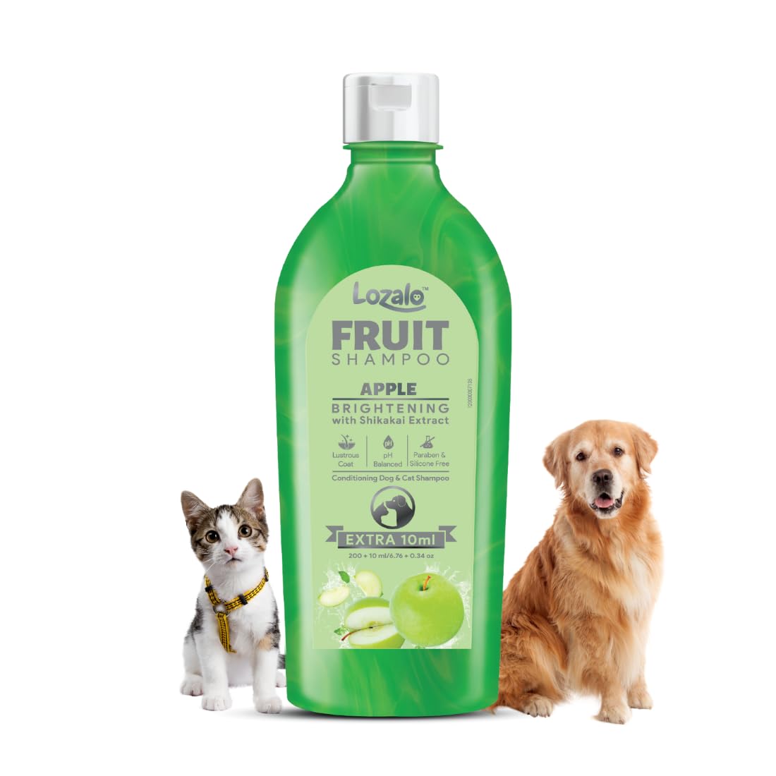 Buy Lozalo Apple Brightening Shampoo for Dogs & Cats – Shop Now