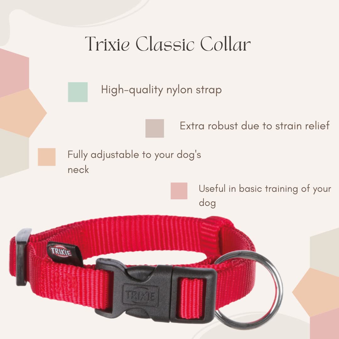 Trixie Premium Adjustable Collar for Dogs Size (S-M)