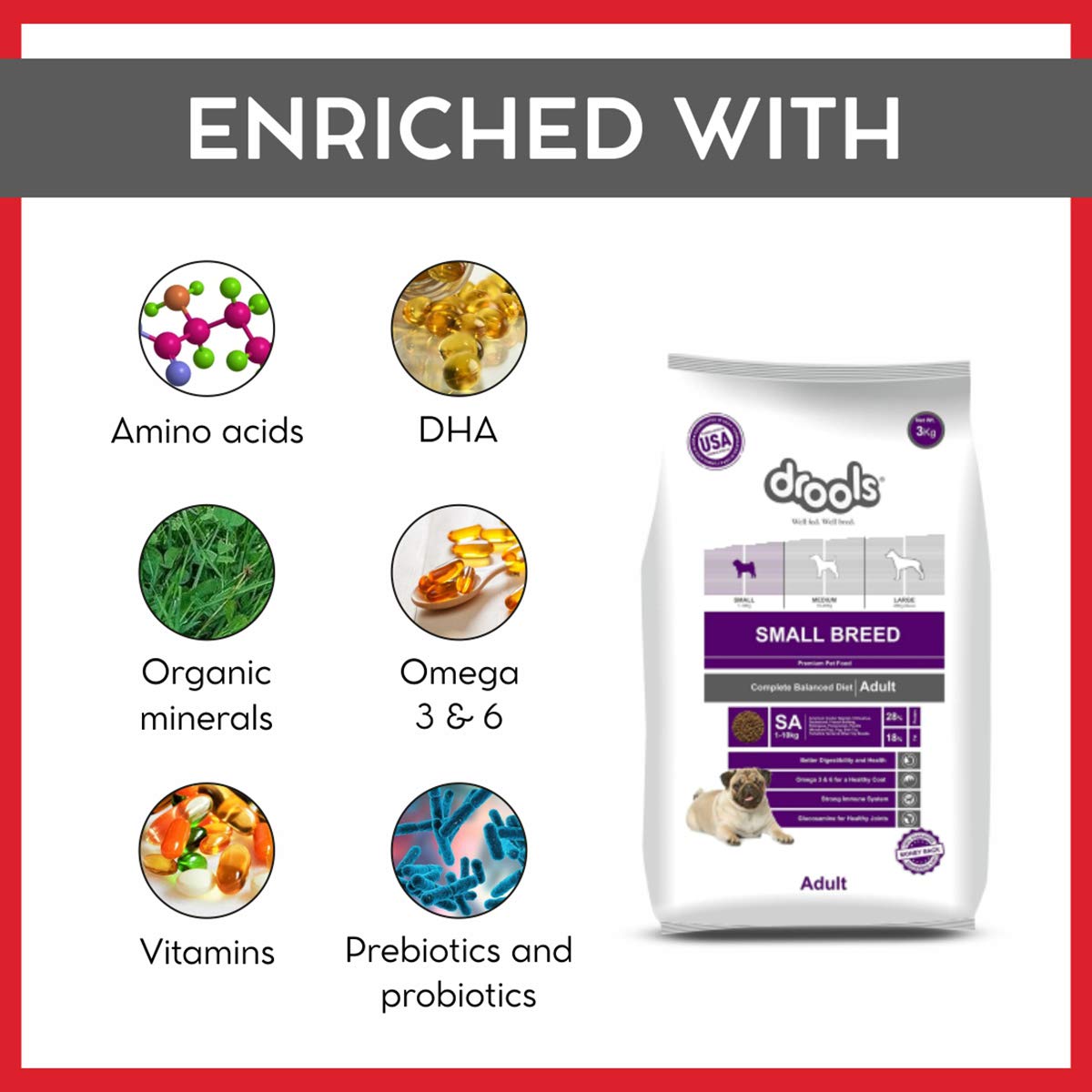 Drools Adult Small Breed 3 Kg