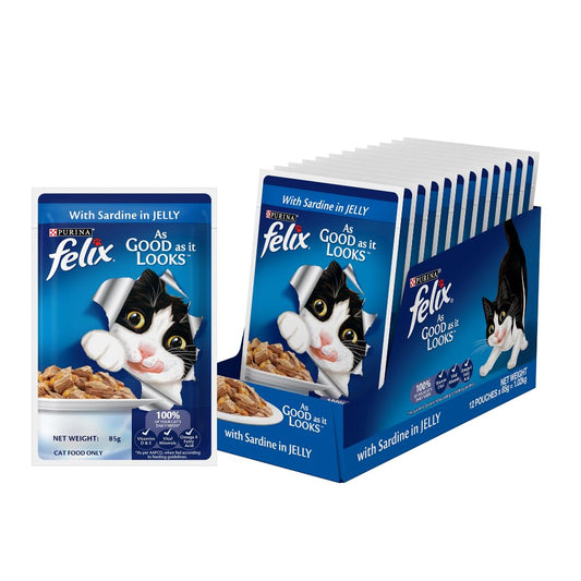 Purina Felix Sardine in Jelly Adult Wet Food 85g