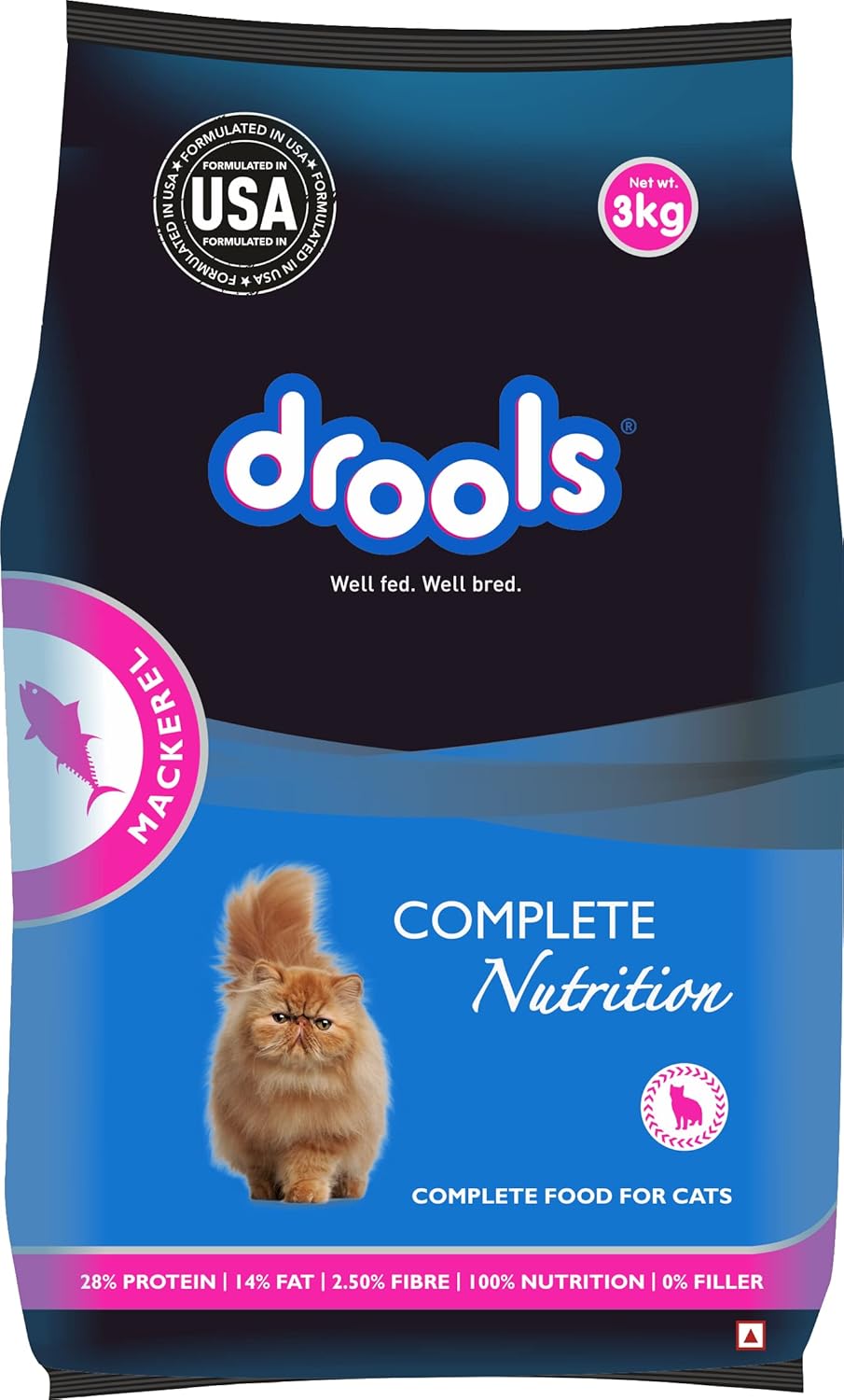 Drools Cat Food Adult Mackerel 3 Kg