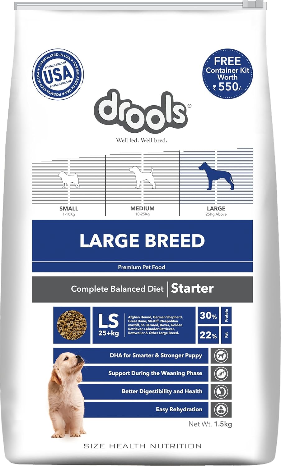 DROOLS All Starter Large Breed Starter 1.5 KG