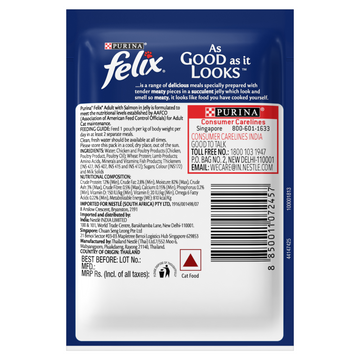 Purina Felix Salmon in Jelly Adult Wet Food 85g