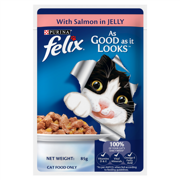 Purina Felix Salmon in Jelly Adult Wet Food 85g