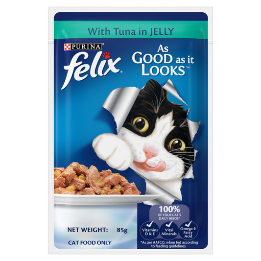 Purina Felix Tuna in Jelly Adult Cat Wet Food 85g