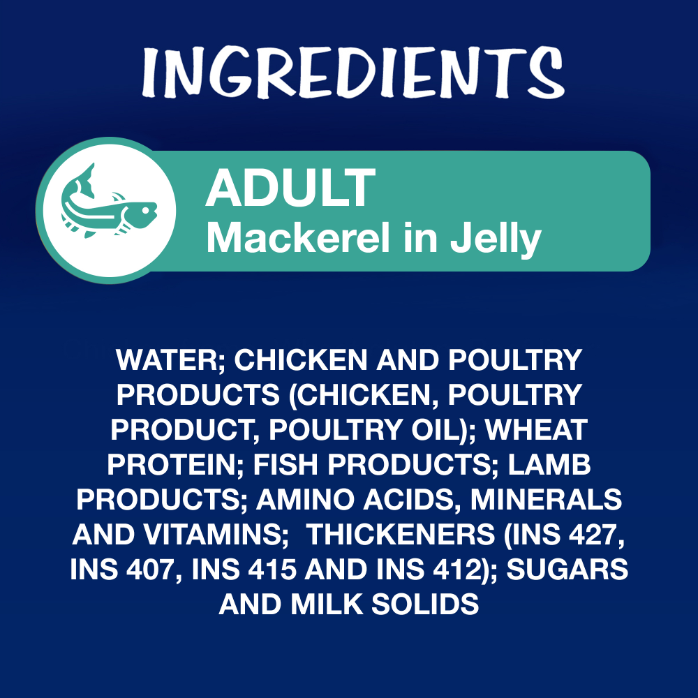 Purina Felix Mackerel in Jelly Adult Cat Wet Food 85g