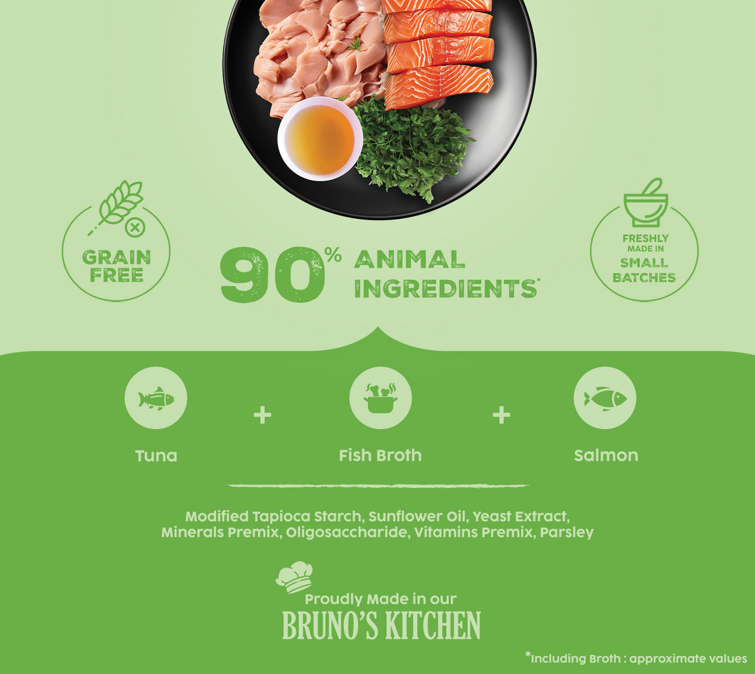 Brunos Wild Essentials Grain Free Tuna with Salmon & Parsley Wet Cat Food 85g