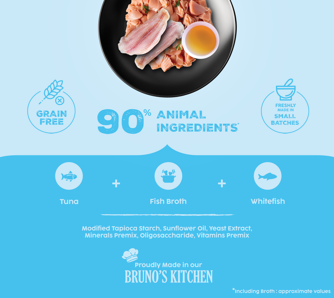 Brunos Wild Essentials Grain Free Tuna with Whitefish Wet Cat Food 85g