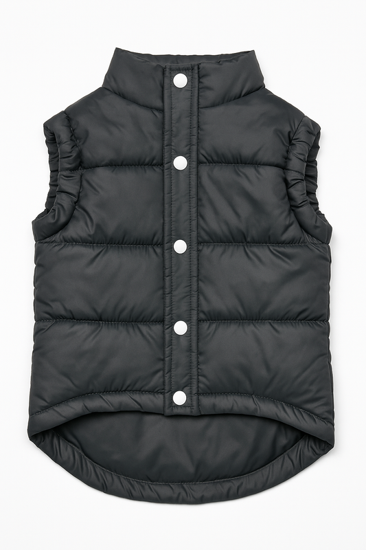 Petsworld Winter Half Sleeves Grey Colour Dog Jacket