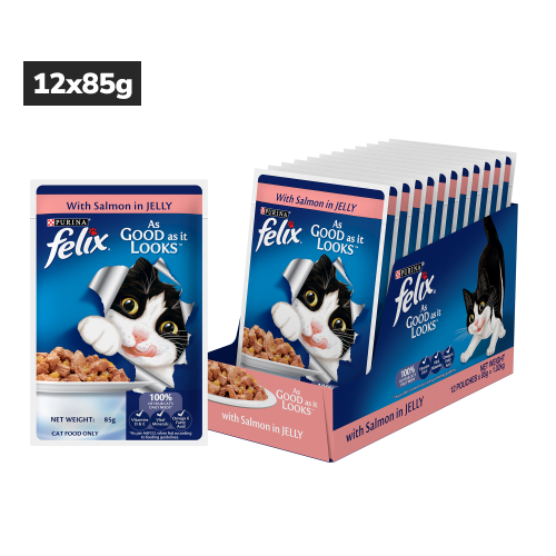 Purina Felix Salmon in Jelly Adult Wet Food 85g