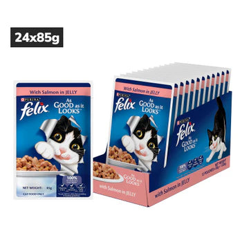 Purina Felix Salmon in Jelly Adult Wet Food 85g