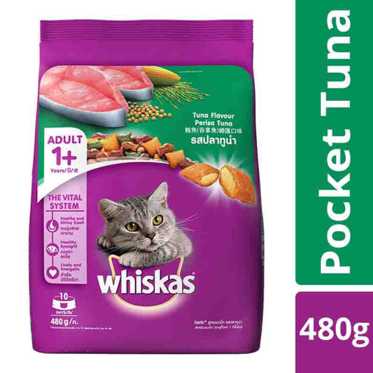 Whiskas Adult (+1 year) Dry Cat Food Tuna Flavour