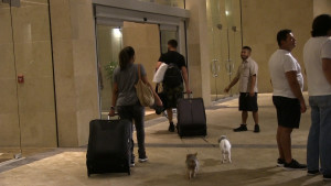 The hotel also offers dog walking stations positioned outside its boundary. With the storm, torrential downpour and strong winds these stations were shifted just outside the hotel lobby for the convenience of pets and their people. This way the animals enjoyed a considerable freedom to roam around with their owners and not be affected by the harsh weather. Image-www.orlandosentinel.com