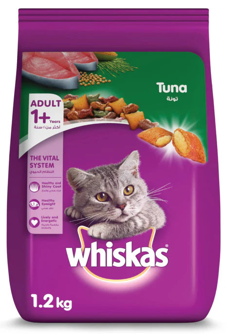 Whiskas Adult (+1 year) Dry Cat Food Tuna Flavour