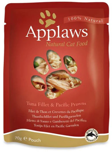 Applaws Tuna Fillet with Pacific Prawns in Cat Wet Food 70g