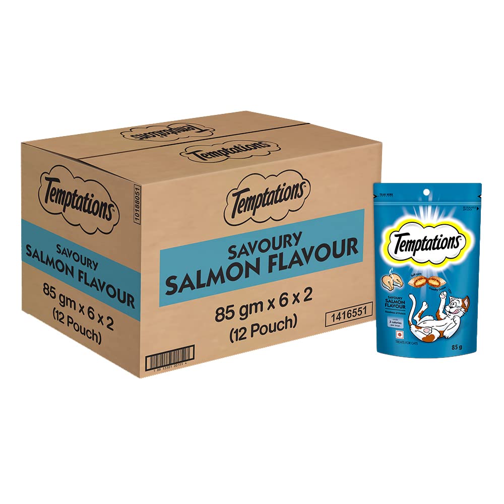 Temptations Savoury Salmon Flavour Cat Treats