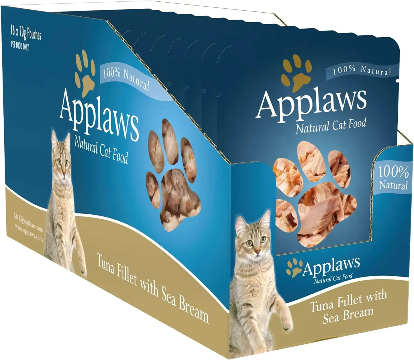 Applaws Tuna Fillet With Sea Bream in Broth Adult Cat Wet Food 70 gm