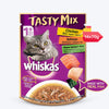 Whiskas Adult Tasty Mix Chicken With Salmon Wakame Seaweed in Gravy 70 GM