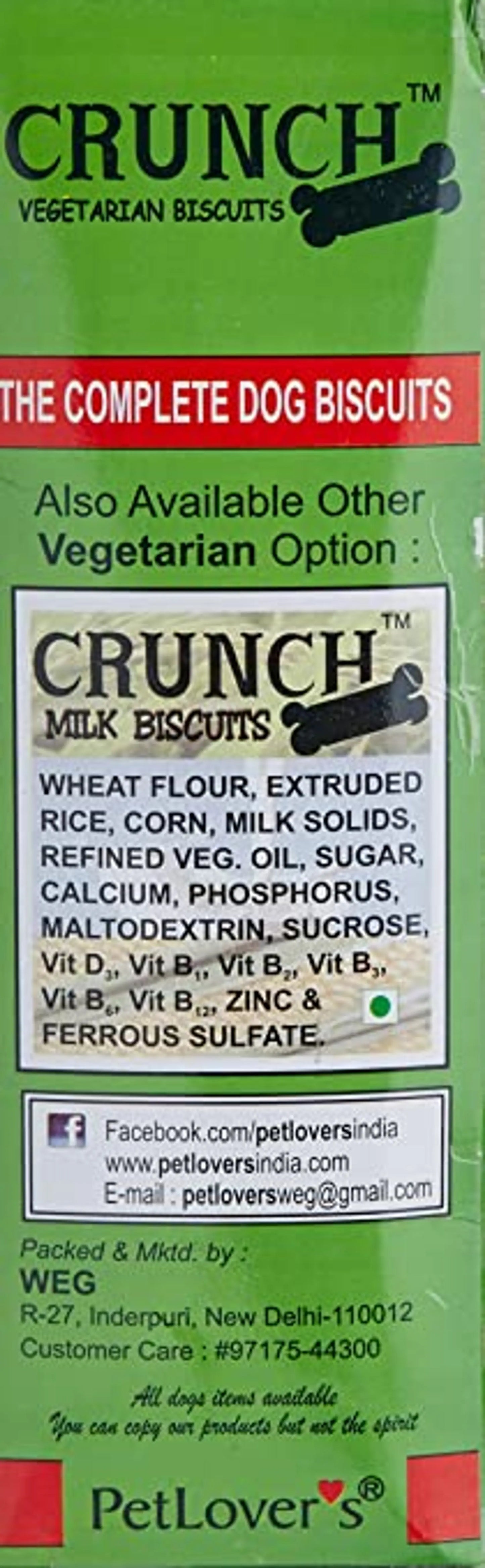 Pet Lovers Crunch Vegetable Dog Biscuits 900 gm