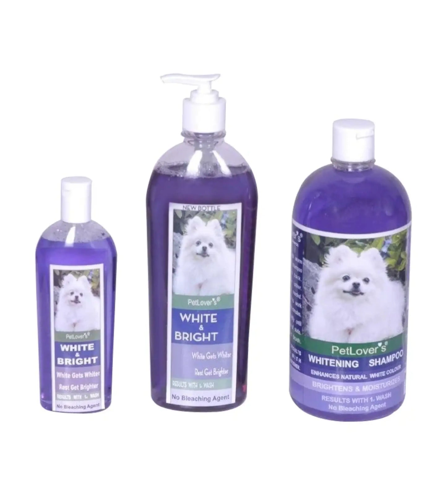 Pet Lovers White and Bright shampoo