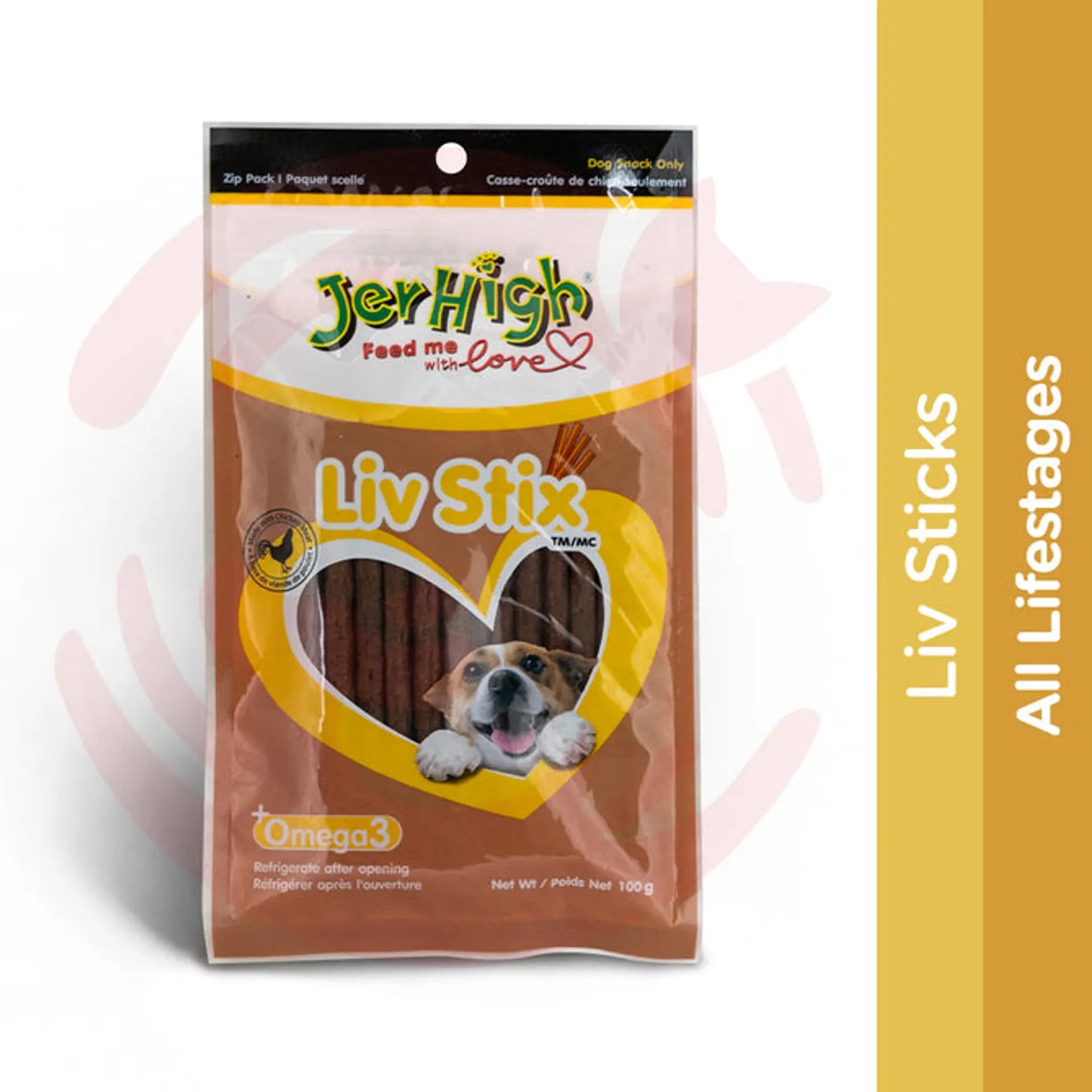 Jerhigh Dog Treats Liv Stix