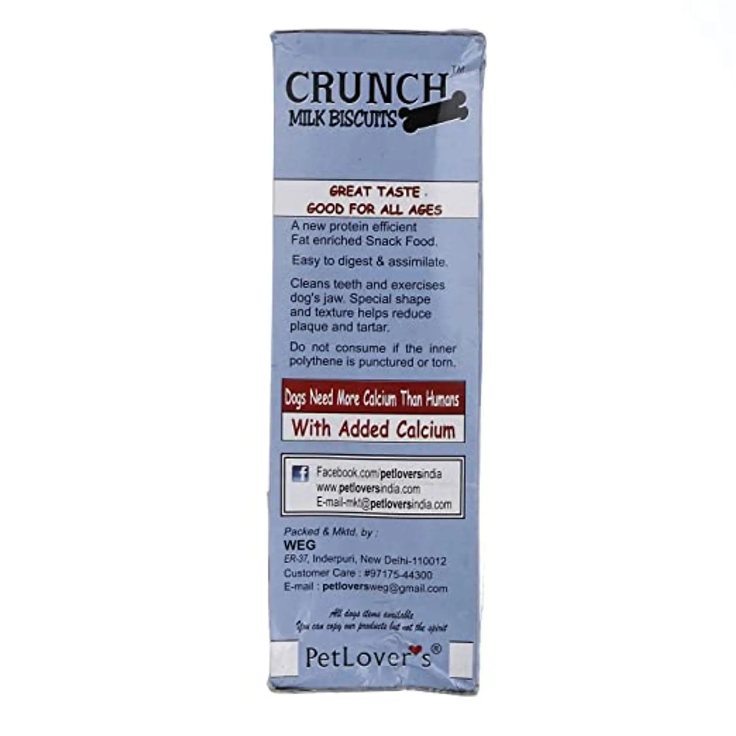 Pet Lovers Crunch Puppy Milk Biscuits 900 gm