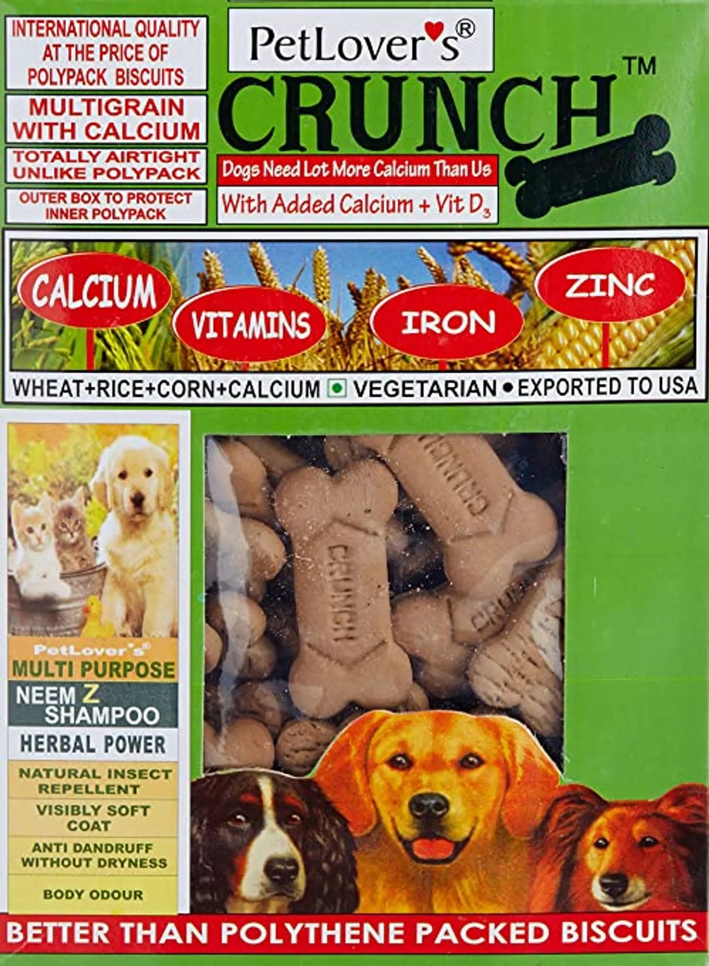 Pet Lovers Crunch Vegetable Dog Biscuits 900 gm