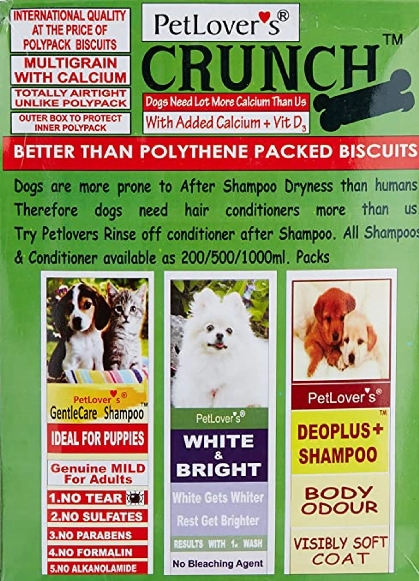 Pet Lovers Crunch Vegetable Dog Biscuits 900 gm