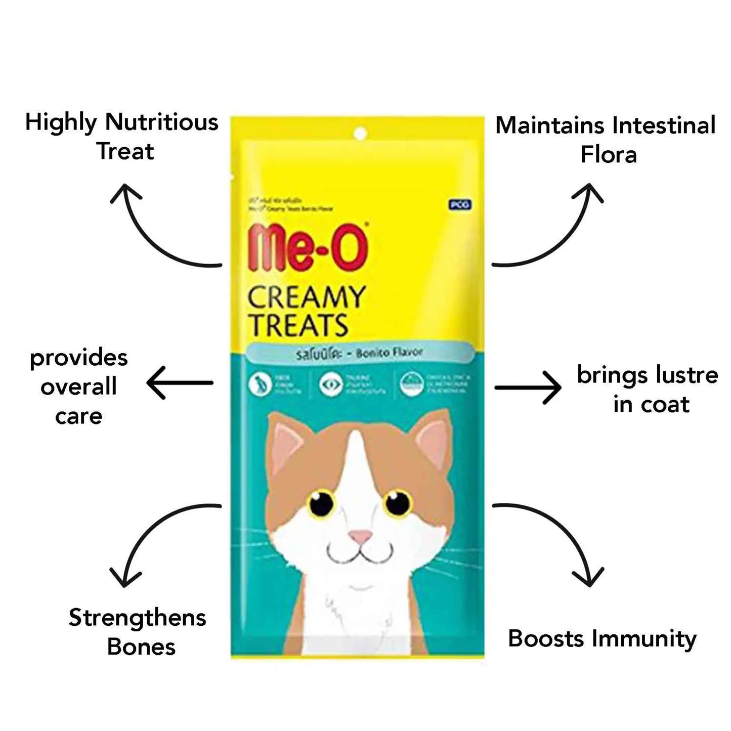 Meo Creamy Cat Treats Bonito Flavour