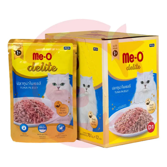 MeO Delite Tuna in Jelly Adult (+1 year) Wet Cat Food 70 Gm