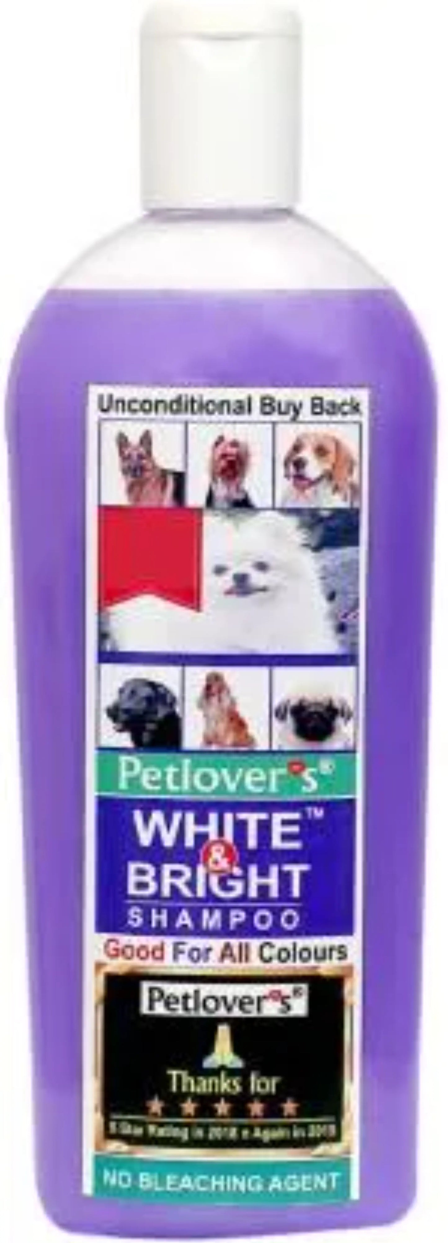 Pet Lovers White and Bright shampoo