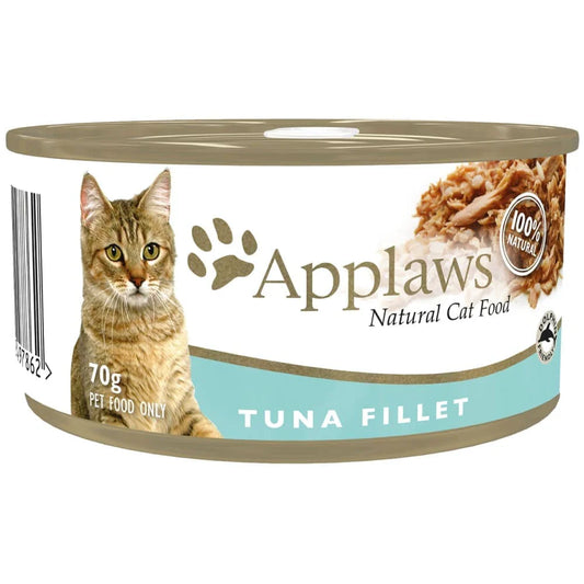 Applaws Natural Tuna Fillet Wet Cat Food Can