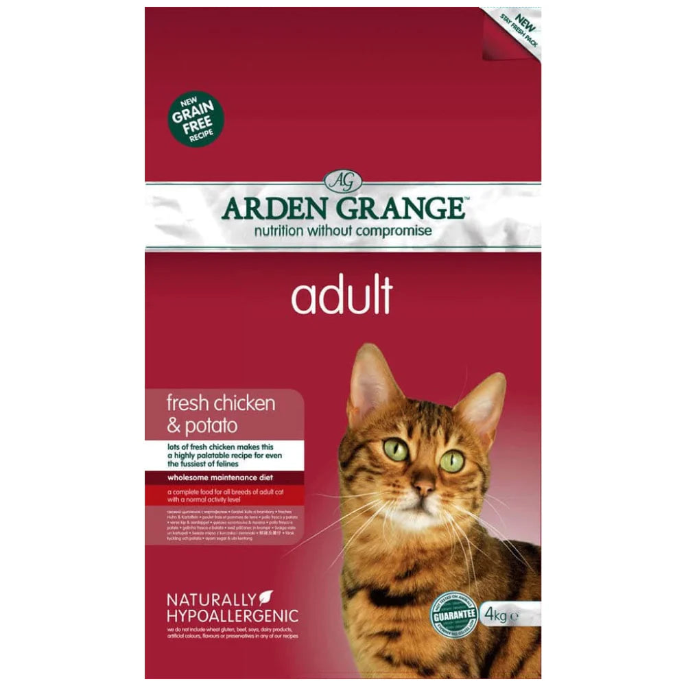 Arden Grange Grain Free Adult Cat Dry Food Fresh Chicken & Potato