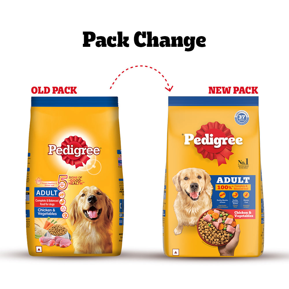 Pedigree Chicken & Vegetables Adult Dog Dry Food