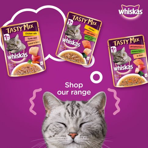 Whiskas Adult Tasty Mix Tuna With Kanikama And Carrot in Gravy 70 GM