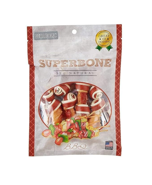 Dogaholic Superbone BBQ Chicken Knotted (21 in 1) Dog Treat