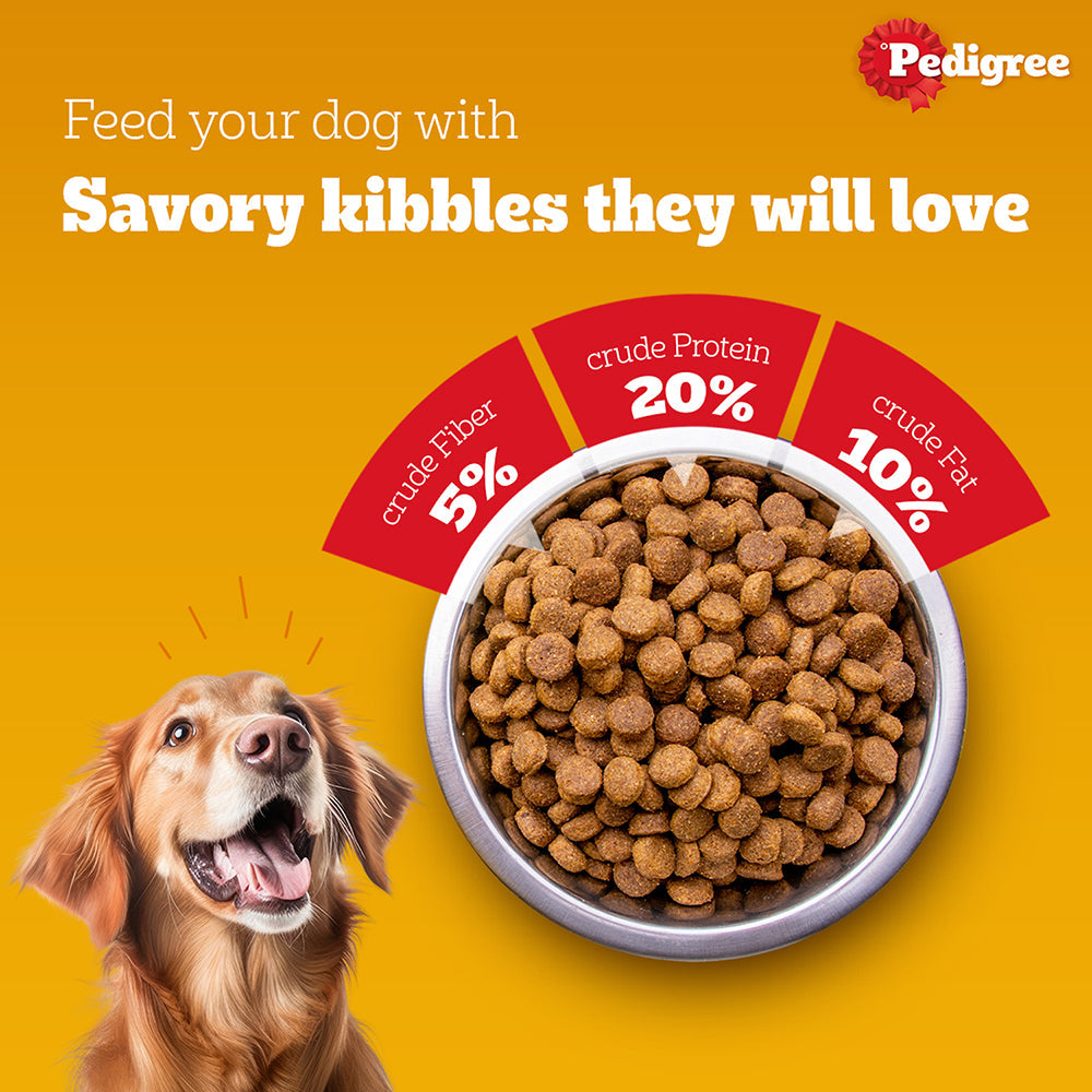 Pedigree Meat & Rice Adult Dog Dry Food