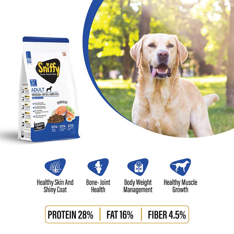 Sniffy Salmon & Egg Adult Dog Dry Food