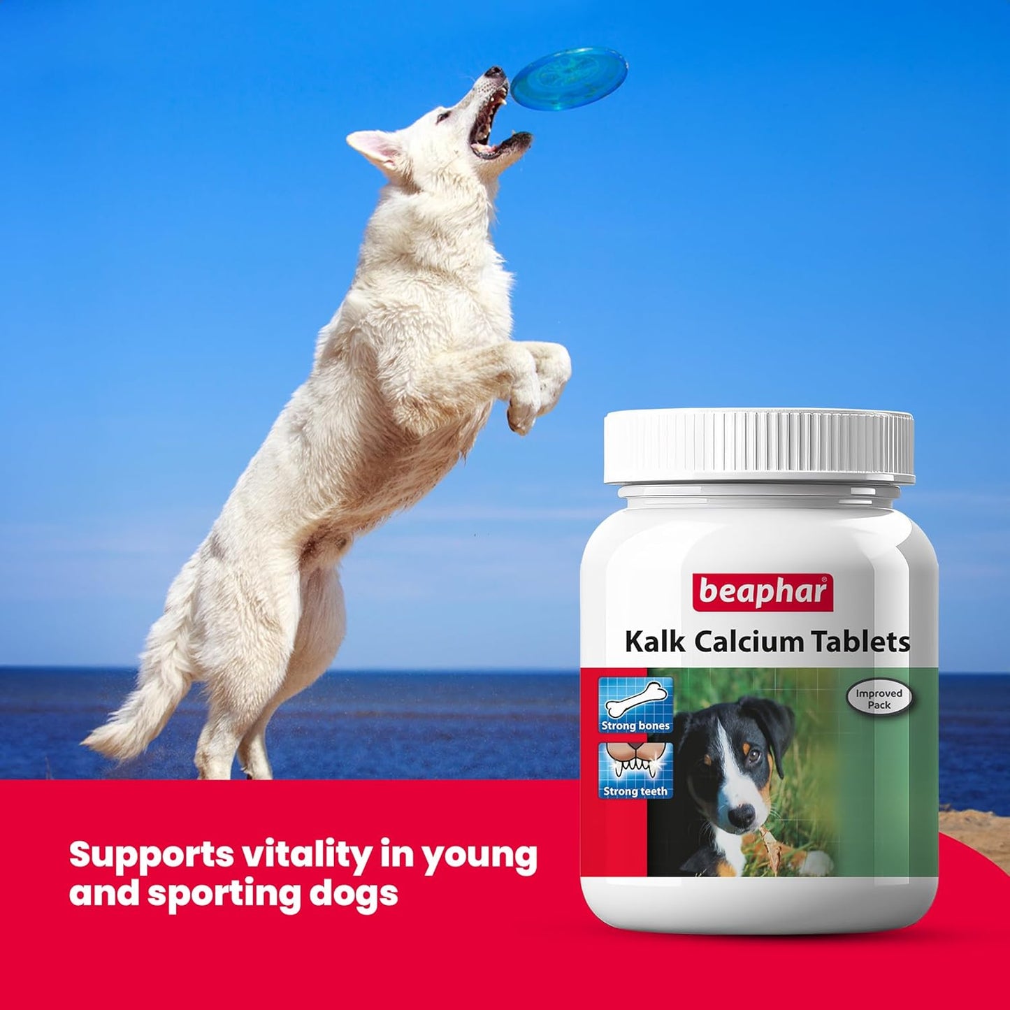 Beaphar Kalk Calcium Tablets Supplements for Dogs