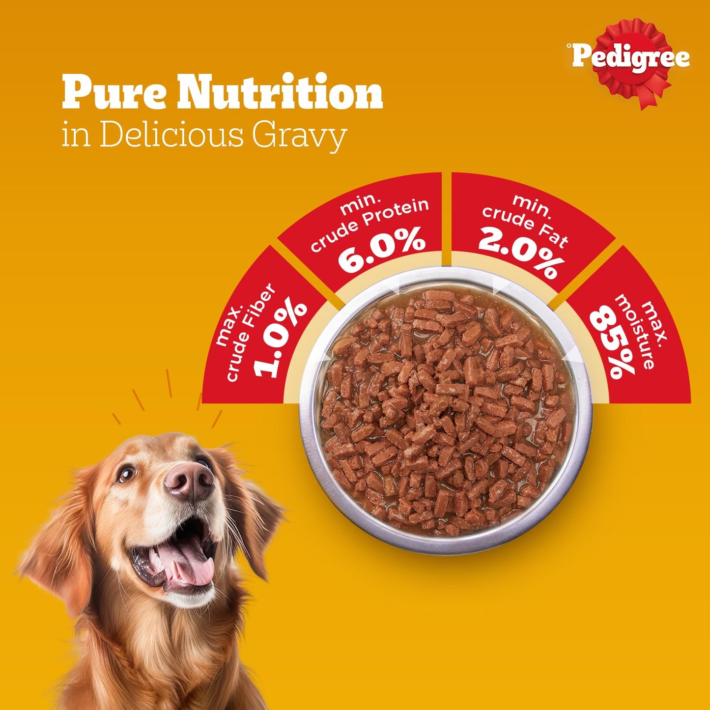 Pedigree Chicken and Liver Chunks in Gravy Adult Dog Wet Food (70g)