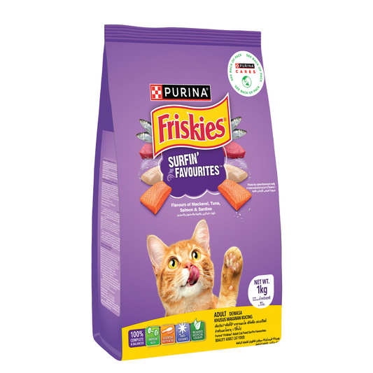 Purina Friskies Favourites Surfin Adult Cat Dry Food