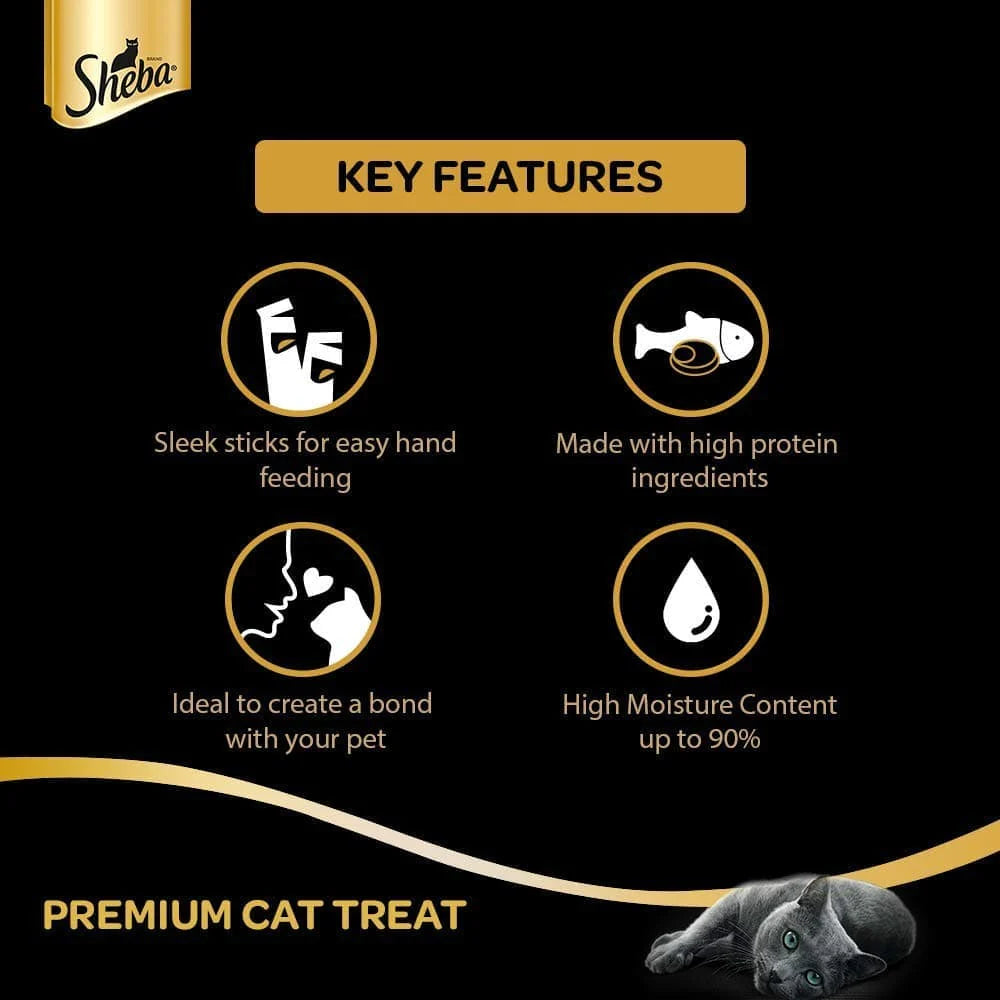 Sheba Maguro Selection Tuna Flavor and Tuna & Prawn Melty Premium Cat Treats