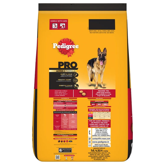 Pedigree PRO Expert Nutrition Active Adult Large Breed Dog Dry Food