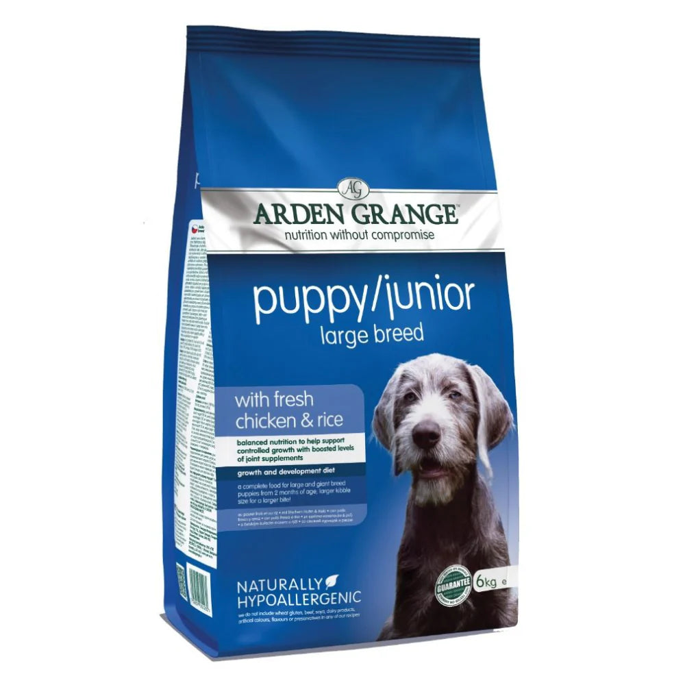 Arden Grange Puppy Junior Large Breed With Fresh Chicken & Rice Dry Dog Food