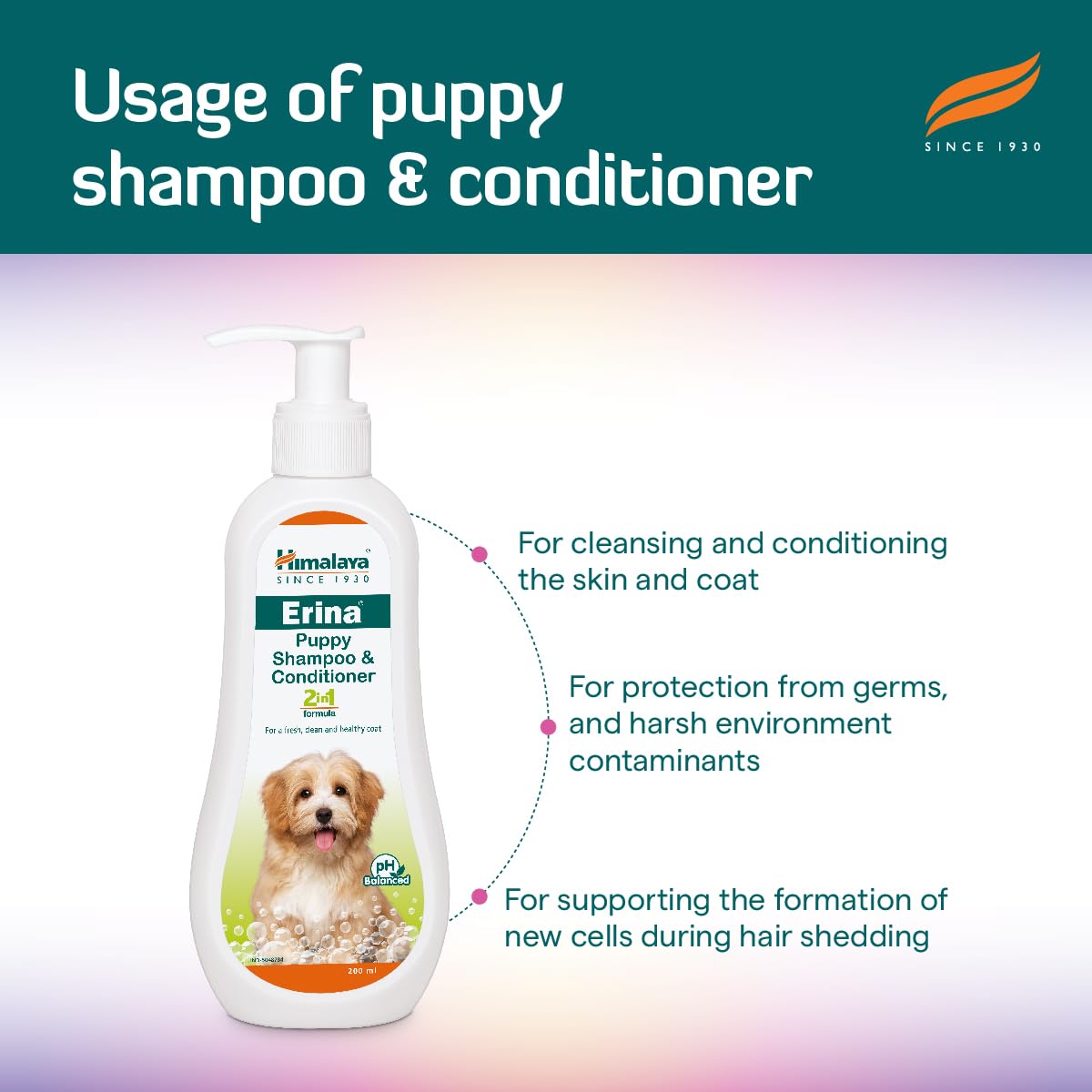 Himalaya Erina Puppy Shampoo & Conditioner 200 ml