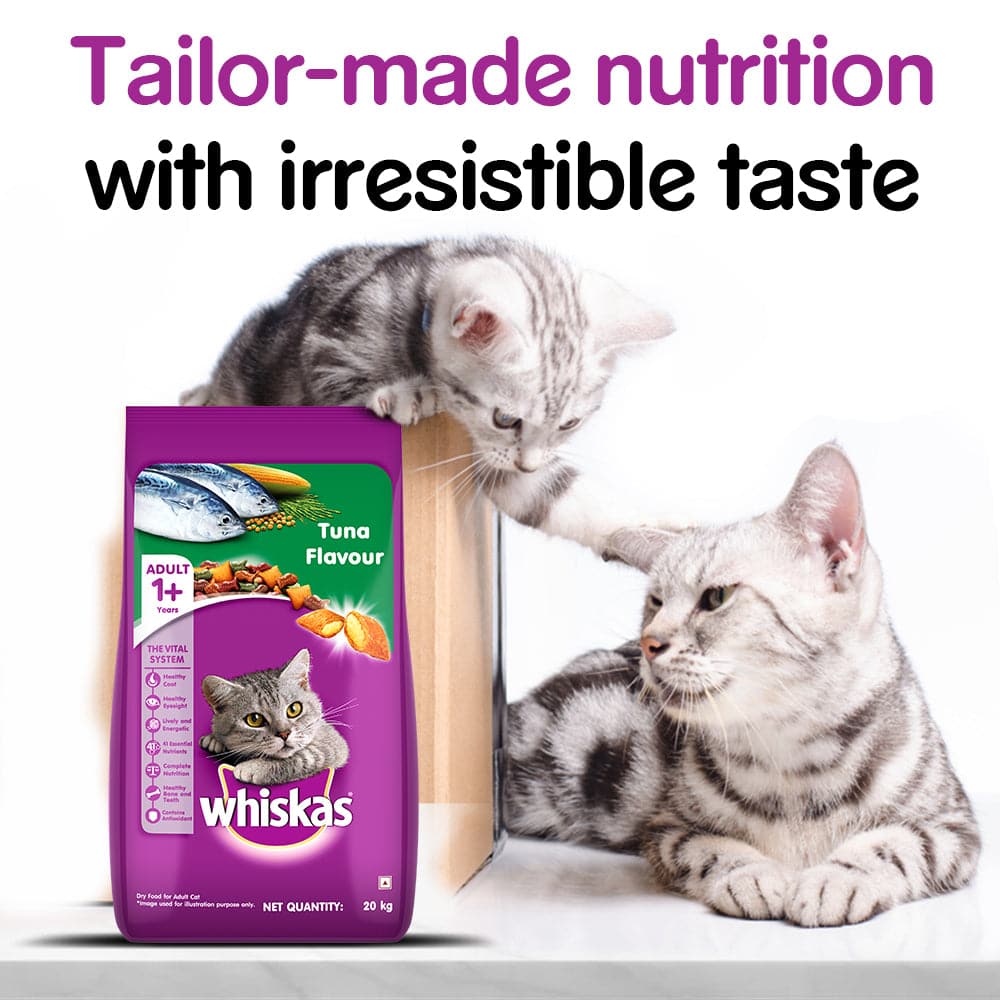 Whiskas Adult (+1 year) Dry Cat Food Tuna Flavour