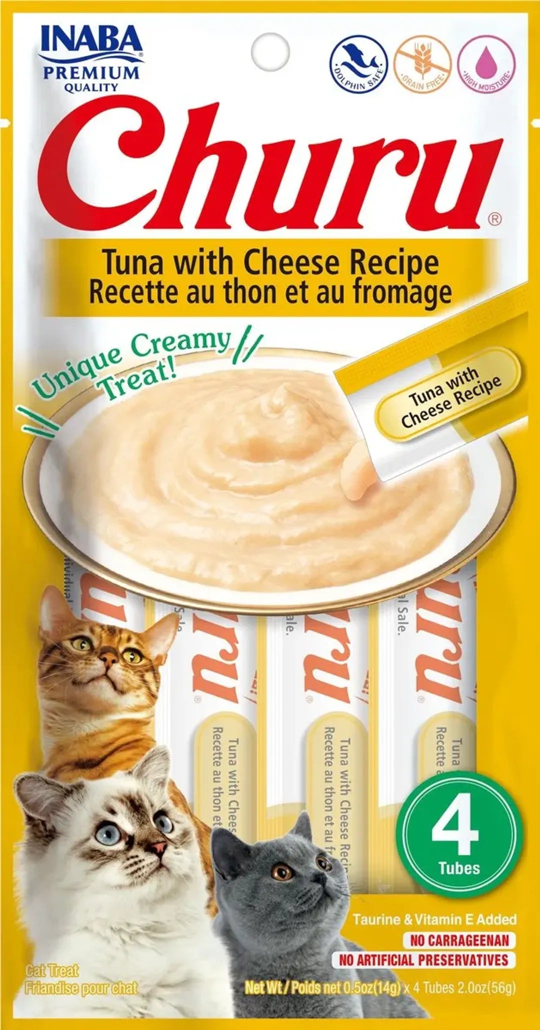 Inaba Churu Tuna With Cheese Recipe Cat Treat 56g