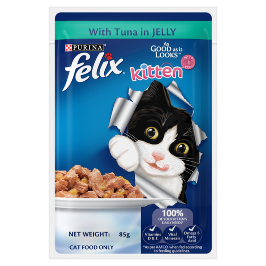 Purina Felix Tuna in Jelly Kitten Wet Food 85g